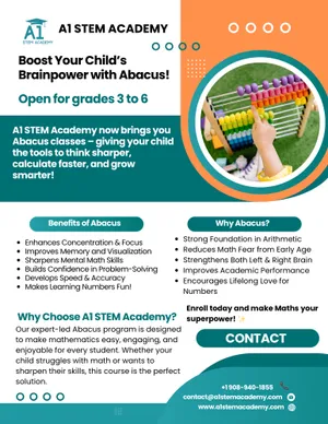 Abacus Classes (Grades 3-6)